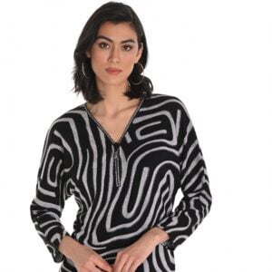 Frank Lyman 253177 Black/Grey Top