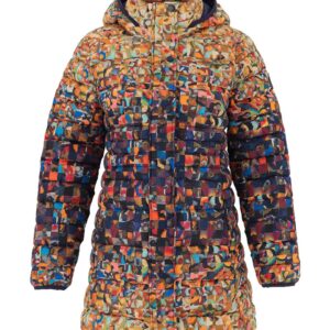 Dolcezza 75840 Rubble Print Padded Coat Detachable Hood
