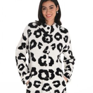 Frank Lyman 253723 Black/White Knit Jacket