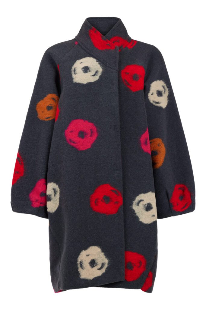 Noen Wool Mix Big Spot Coat