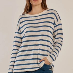 Betty Basics Nautical Style Bradford Knit Top