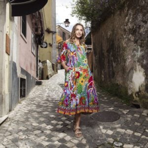 Orientique 40183 Ipanema Print Maxi Dress