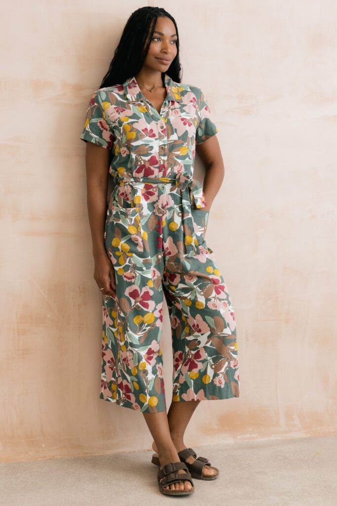 Lily & Me Laurel Green Josie Jumpsuit