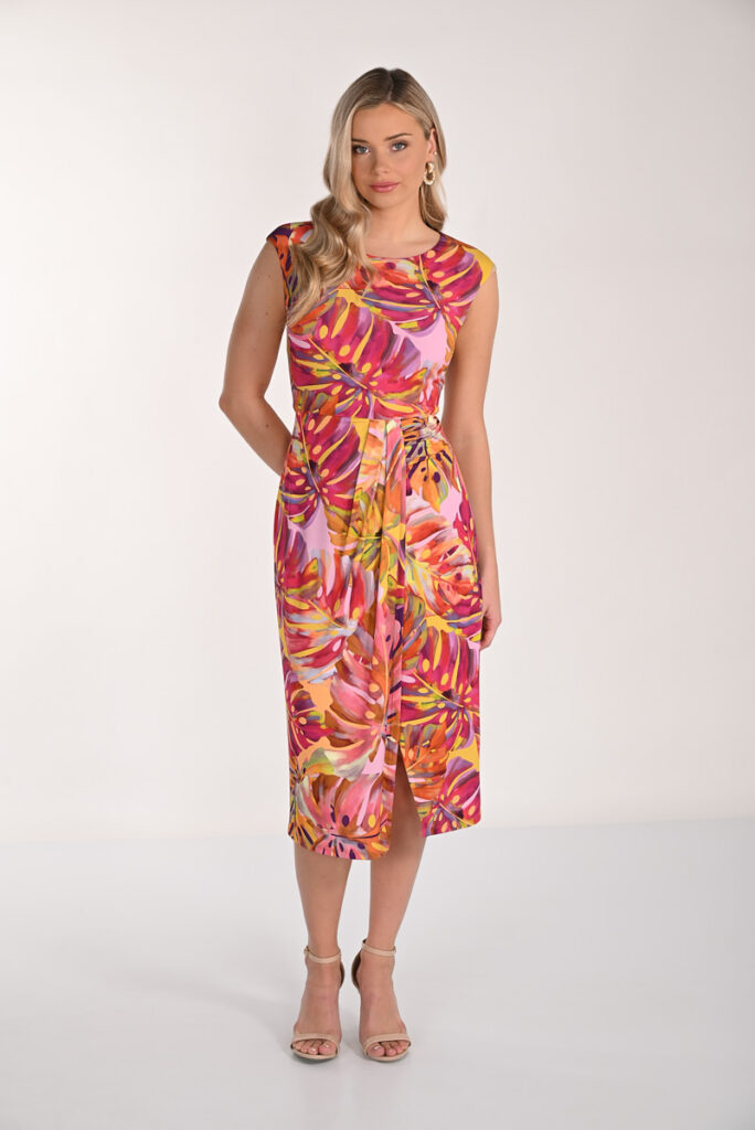 Frank Lyman 266415 Fuschia/Pink Sleeveless Shift Dress